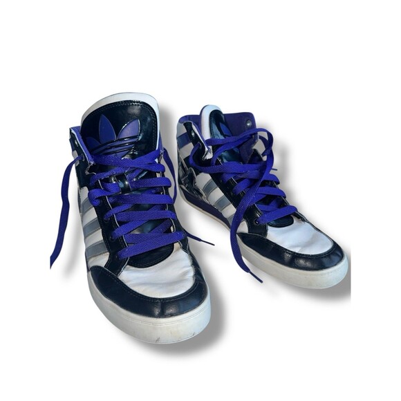Adidas Originals Attitude Hi G98513 Purple Silver White Men 10.5 Retro Shoes - Picture 3 of 16